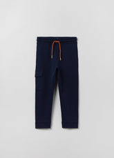 Ovs Plush Joggers With Drawstring